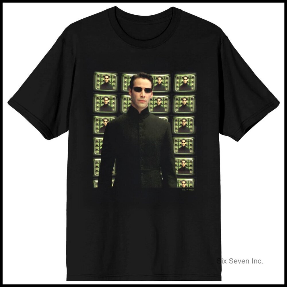 The Matrix Neo Graphic Tee Classic Fit Retro Y2K Pop Culture Casual Wear